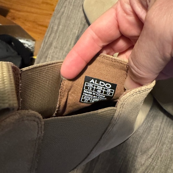 Aldo Beige Suede Chelsea Boots - Picture 5 of 7